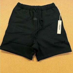 Essentials Fear of God Sweat Shorts Black Mens Large